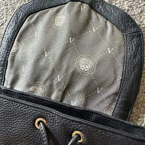 Vince Camuto Black Leather Robyn Backpack - Picture 8 of 15